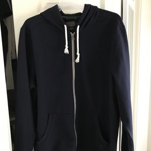 Men's Medium Pendleton Navy Zip Up Sweatshirt Hood